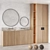 Zen Minimalist Bathroom Set 3D model small image 3