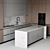 Adjustable Modern Kitchen Design 3D model small image 4