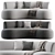 LEK Bespoke Design Sofa Bench 3D model small image 3