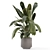Handmade Stone Pot Indoor Plants 3D model small image 5