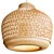Bamboo Pendant Lamp Handmade Ø45 3D model small image 4