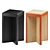 Kubé Collection Side Tables in Oak 3D model small image 2