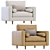 Stylish Madison Armchair for Modern Interiors 3D model small image 1