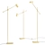 Sleek LED Task Floor Lamp 3D model small image 3