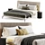 Globo Double Bed Modern Elegance 3D model small image 2