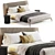Globo Double Bed Modern Elegance 3D model small image 5
