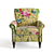 Classic Yellow Upholstered Armchair 3D model small image 3