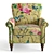 Classic Yellow Upholstered Armchair 3D model small image 9