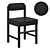 The TK Upholstered Dining Chair 3D model small image 8