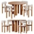 Scandi Dining Set Kave Home 3D model small image 3