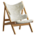 Mid-Century Modern Knitting Chair 3D model small image 1