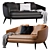 Elegant Raphael Sofa 4 Colors 3D model small image 1