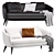 Elegant Raphael Sofa 4 Colors 3D model small image 5