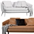 Elegant Raphael Sofa 4 Colors 3D model small image 7