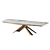 Esmeralda Folding Table with Ceramic Tabletop 3D model small image 1
