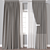 Modern Curtain Render Models 821 3D model small image 1