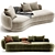 Designer AMALFI Sofa: Modern Elegance 3D model small image 3