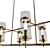 Mikell Soft Gold Chandelier 3D model small image 2