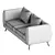 Luxy Sea Shell 3-Seater Sofa 3D model small image 4