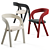 Modern Axel Enthoven Dining Chair 3D model small image 2