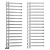 Modern Chrome Heated Towel Rail 3D model small image 1