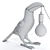 Tropical Toucan Table Lamp 3D model small image 7