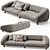 BAXTER FOLD Sofa Collection 3D model small image 3