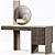 Modern Versatile Dressing Table Set 3D model small image 3