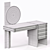 Modern Versatile Dressing Table Set 3D model small image 5