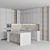 Adjustable Neoclassic Kitchen Module 3D model small image 8