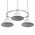 Sleek Modern Pendant Lighting 3D model small image 2