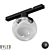 Magnetic Embedded LED Spotlight "Gravity 3D model small image 1