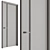 Sleek Contemporary Door Hardware 3D model small image 3