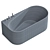 Modern Acrylic ABBER AB9496 Bathtub 3D model small image 4