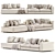 Ditre Italia Urban Modular Sofa 3D model small image 4