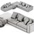 Ditre Italia Urban Modular Sofa 3D model small image 5