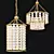 Byron 6-Light Chandelier, 60cm & 40cm 3D model small image 1