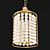 Byron 6-Light Chandelier, 60cm & 40cm 3D model small image 2