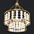 Byron 6-Light Chandelier, 60cm & 40cm 3D model small image 3