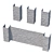 Stone Fence Kit - Travertine 3D model small image 7