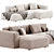 Plush Mags Soft Sofa 3D model small image 1