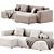 Plush Mags Soft Sofa 3D model small image 2