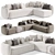 Elegant Poliform Saint Germain Sofa 3D model small image 3