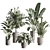  Modern Indoor Plant Set 3D model small image 1