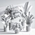  Modern Indoor Plant Set 3D model small image 6