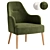 Lumo Stylish Modern Armchair 3D Model 3D model small image 1