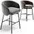 Modern Hug Bar Stools Set 3D model small image 3