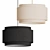 Avery Black Double Drum Pendant 3D model small image 1