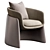 Versatile Seba Lounge Armchair 3D model small image 1