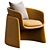 Versatile Seba Lounge Armchair 3D model small image 2